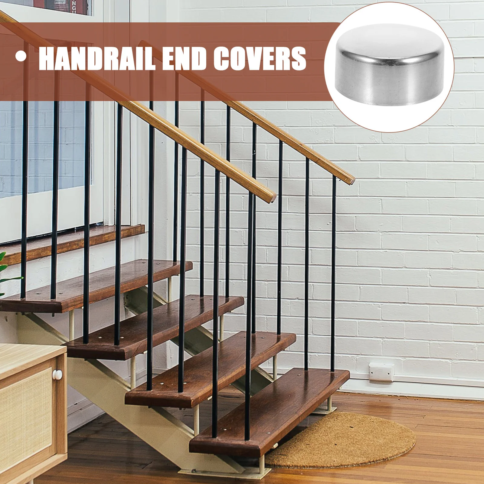 Торцевые заглушки для перил из нержавеющей стали - Фотография_4