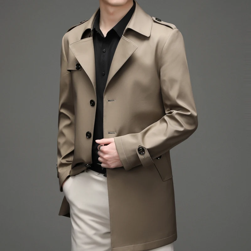 Тренчкот мужской повседневный - Фотография_4