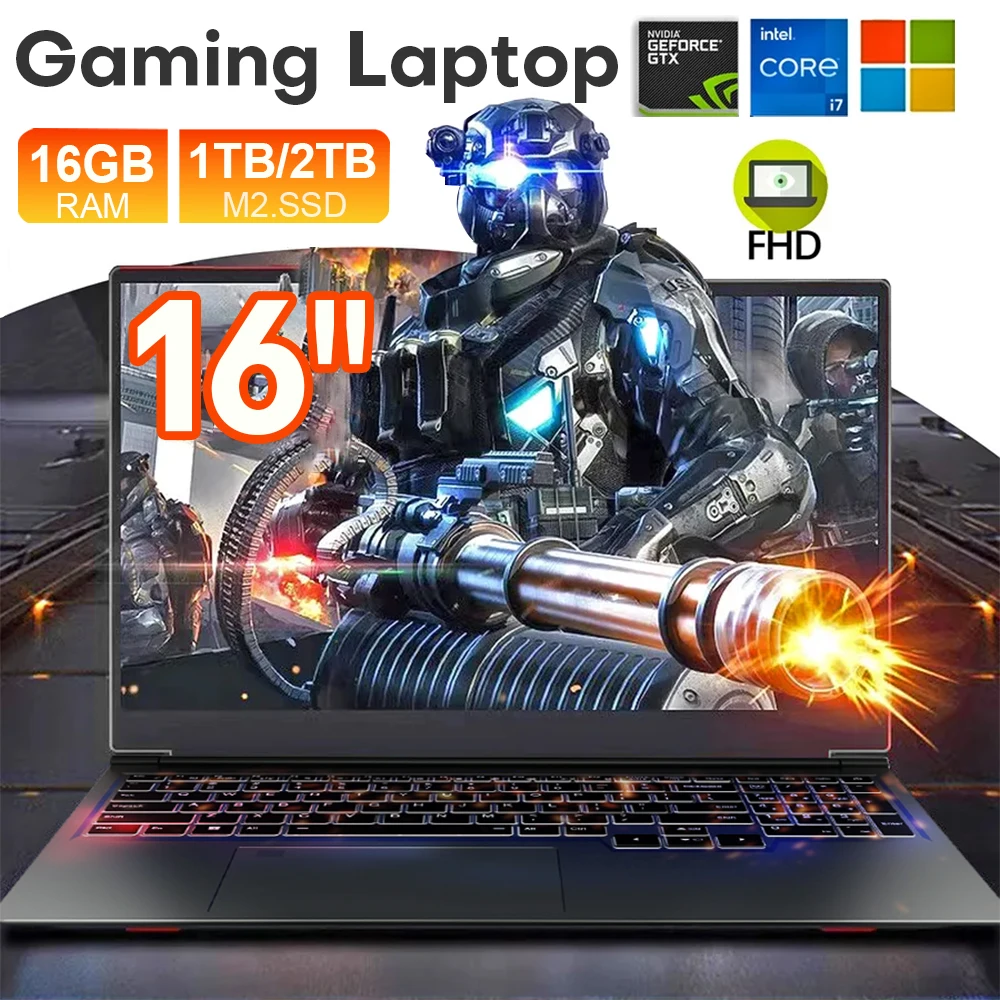 16-дюймовый игровой ноутбук intel