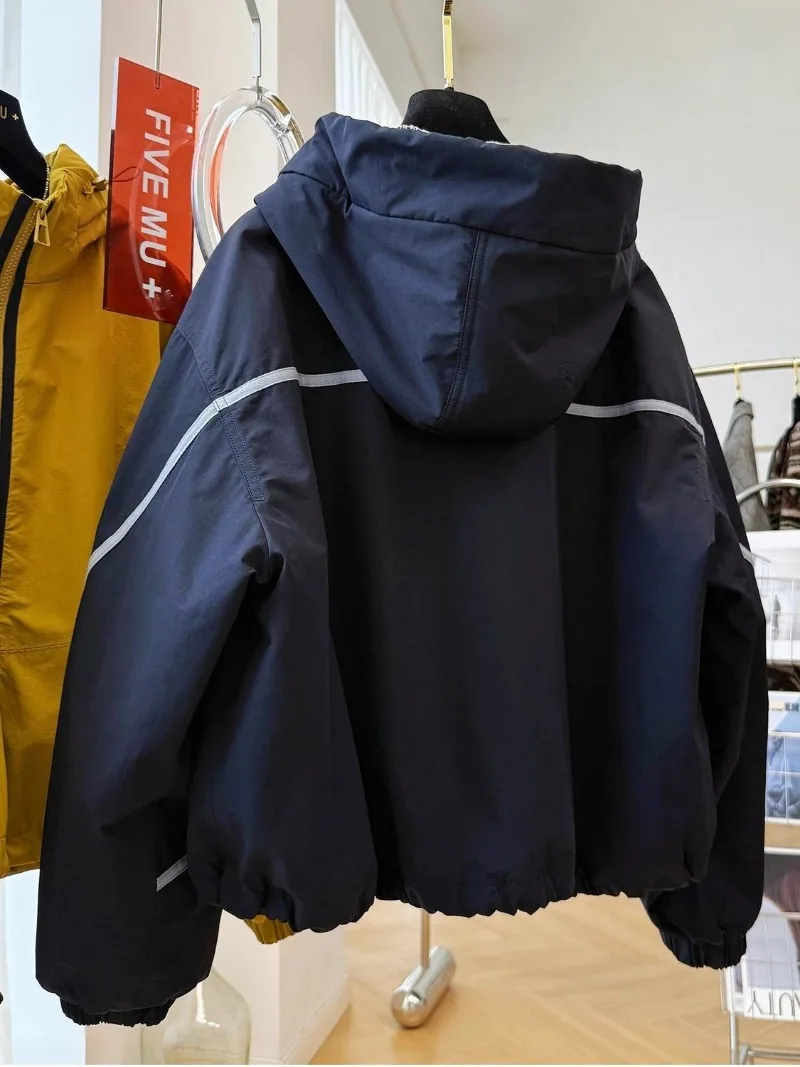 Винтажная короткая ветровка для женщин - Фотография_5