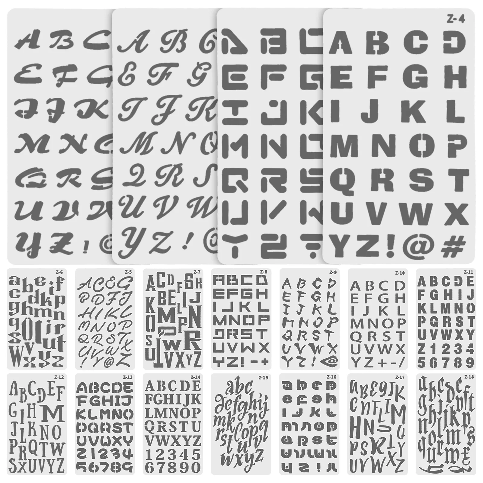 Многоразовые пластиковые трафареты для рисования - Фотография_3