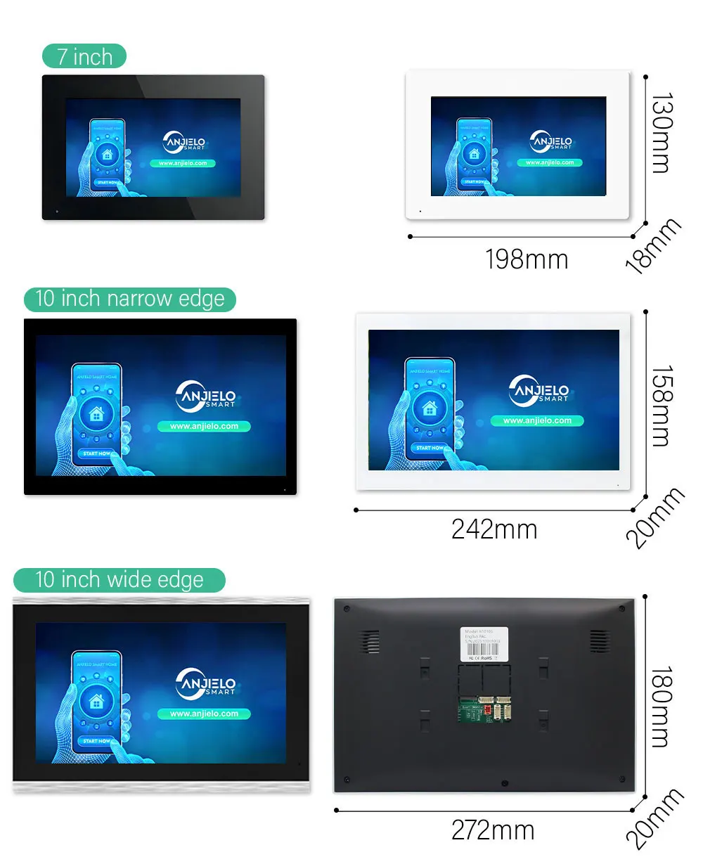 Tuya smart 1080p 7-дюймовый 10-цветный - Фотография_5