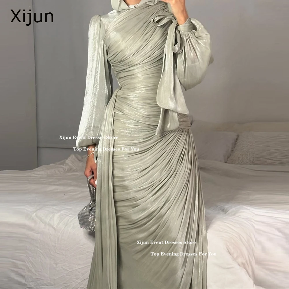 Xijun скромные вечерние платья