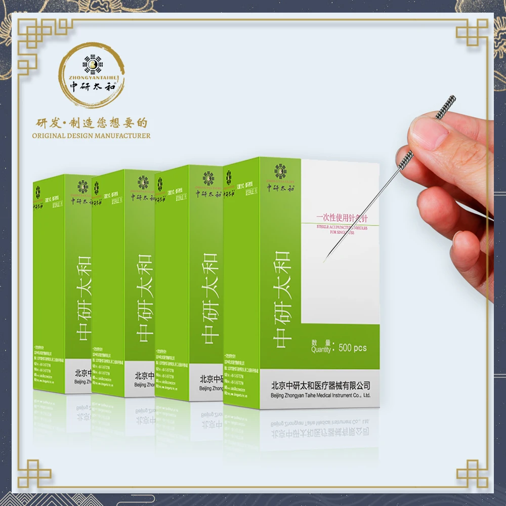 Zhongyan taihe 2000 шт. иглы для акупунктуры с трубкой