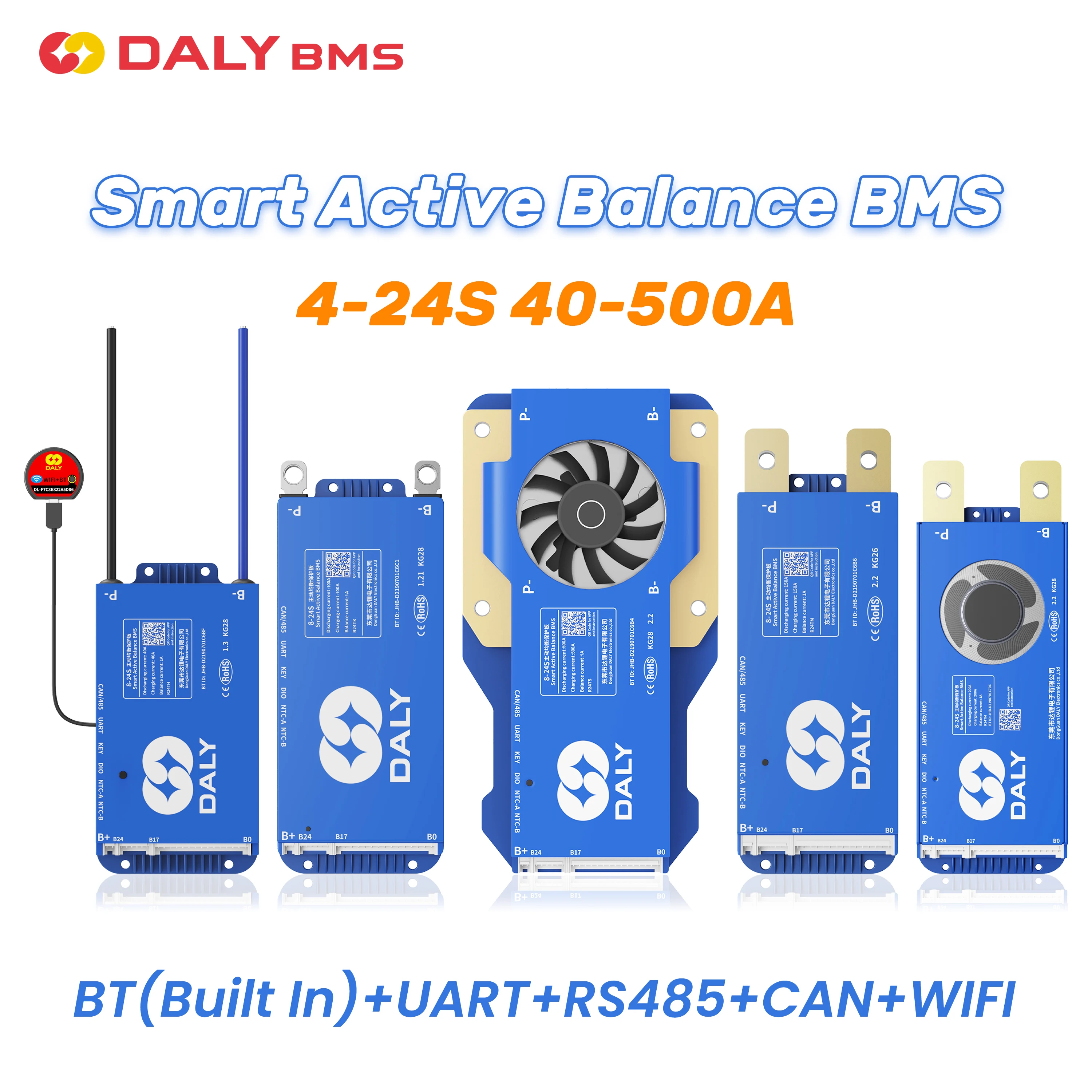 Daly active balance smart bms с