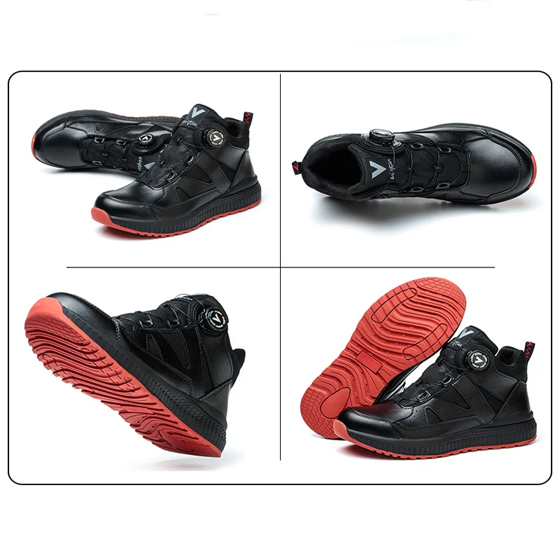 Мужские защитные ботинки бренда waliantile со стальным носком - Фотография_3