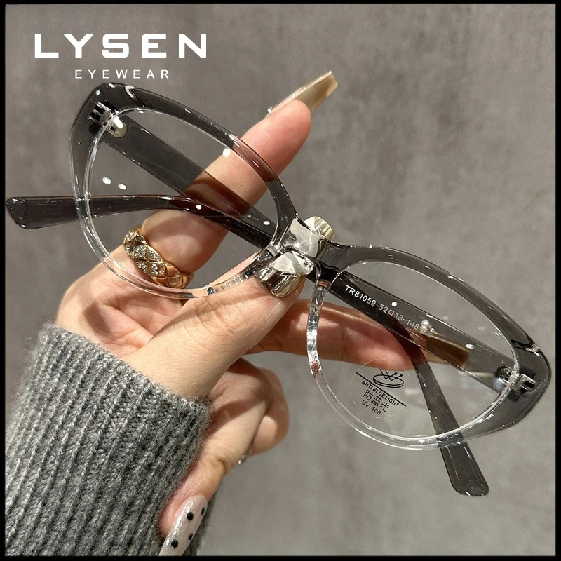 Lysen модные овальные очки с защитой от синего света для близорукости - Фотография_2