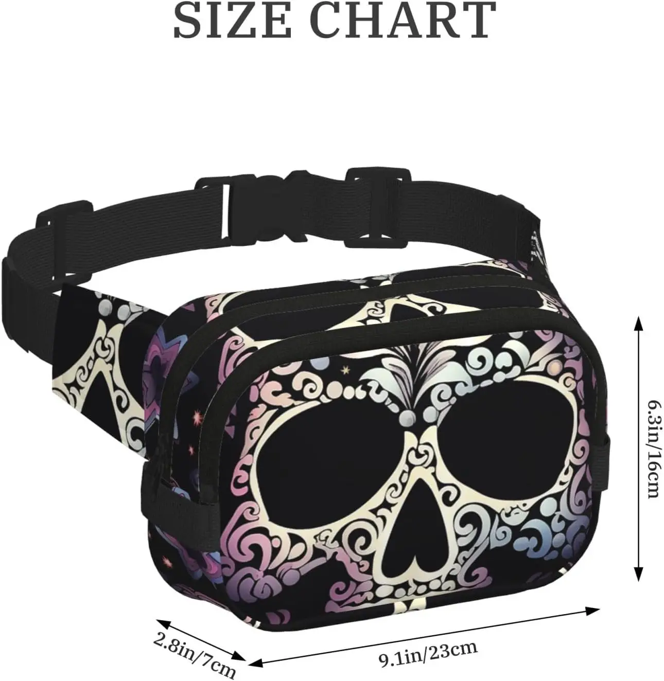 Крутые поясные сумки с черепом для мужчин и женщин - Фотография_4