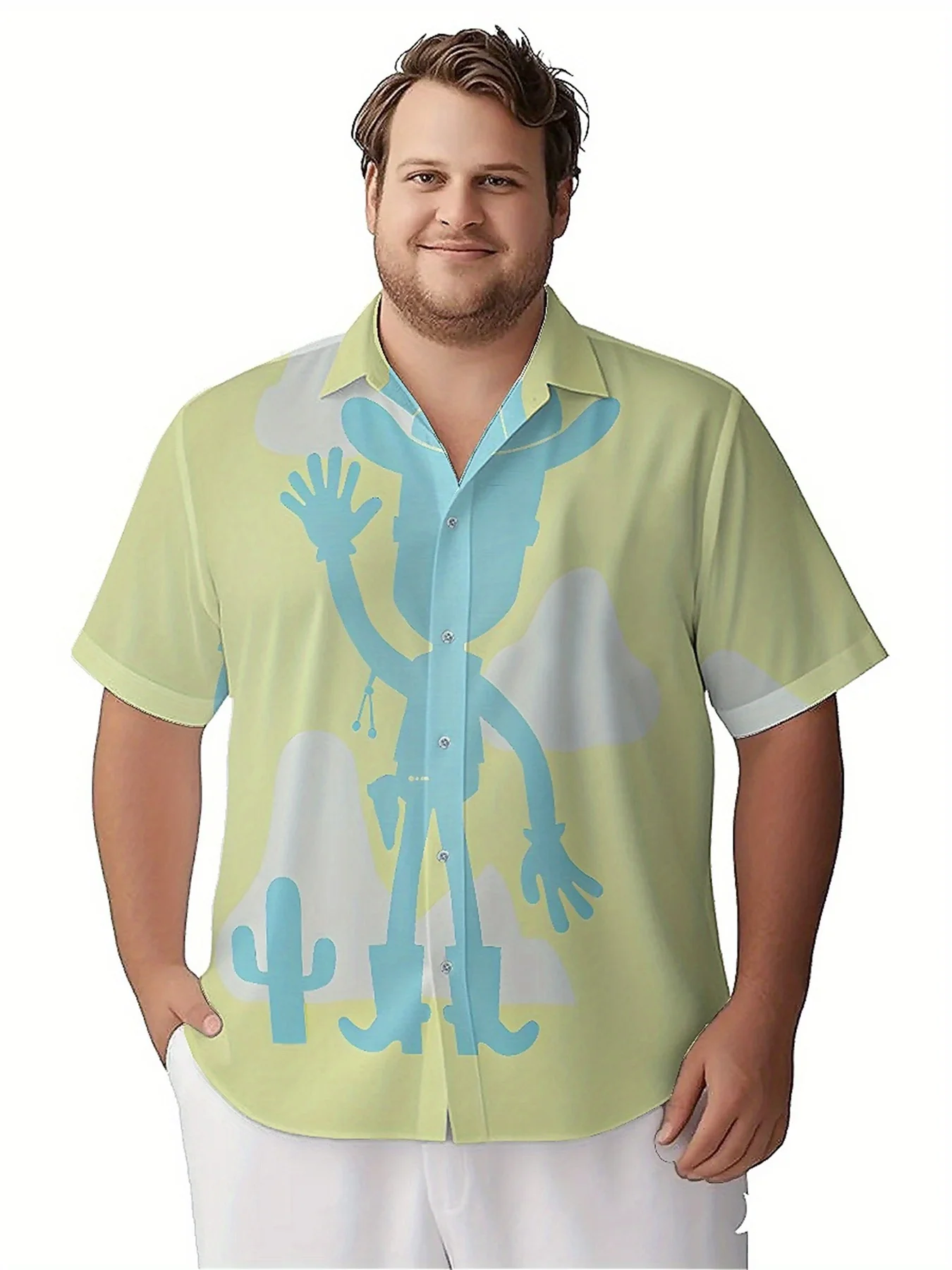 Мужские гавайские рубашки больших размеров - Фотография_2