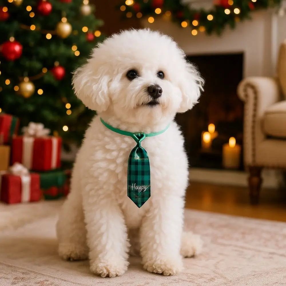 Уникальный милый рождественский галстук для собаки - Фотография_5