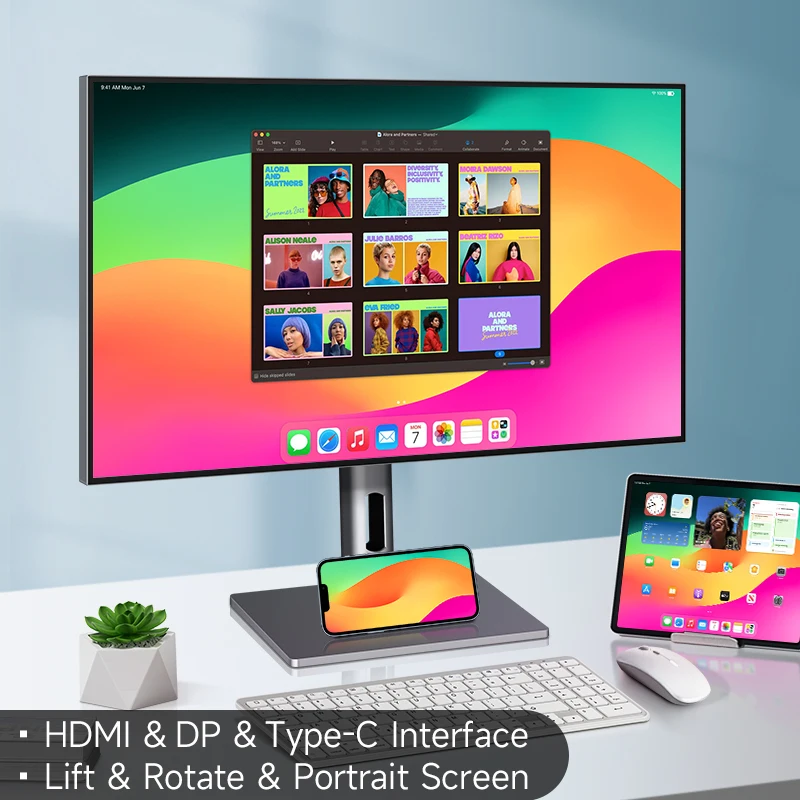 27-дюймовый 2k 120 гц dci-p3 99% вращающийся экран вверх и вниз - Фотография_5
