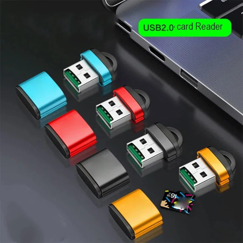 Usb 2.0 sd tf card reader портативный - Фотография_4