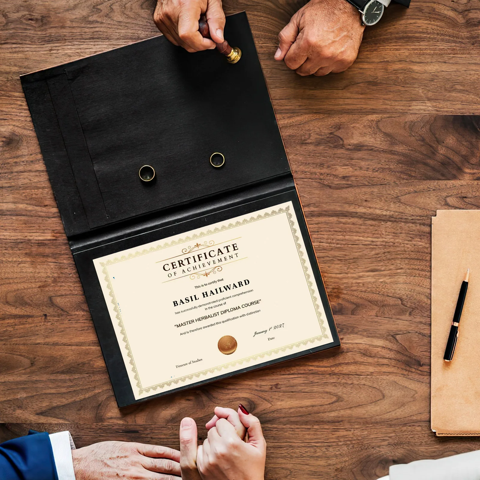 Пустая бумага для сертификата с гладкими краями для печати на заказ