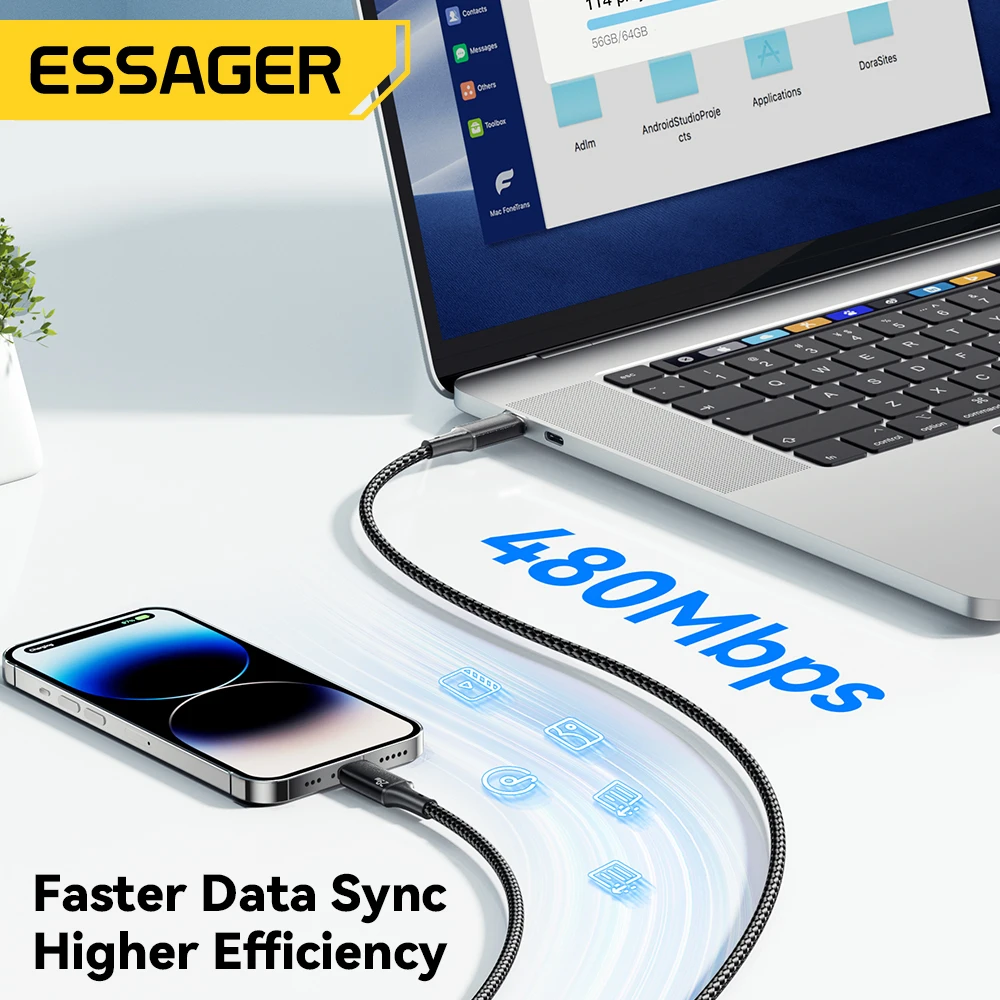 Кабель essager usb c для iphone - Фотография_3