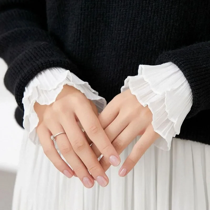 Весенний съемный свитер с искусственными рукавами - Фотография_2