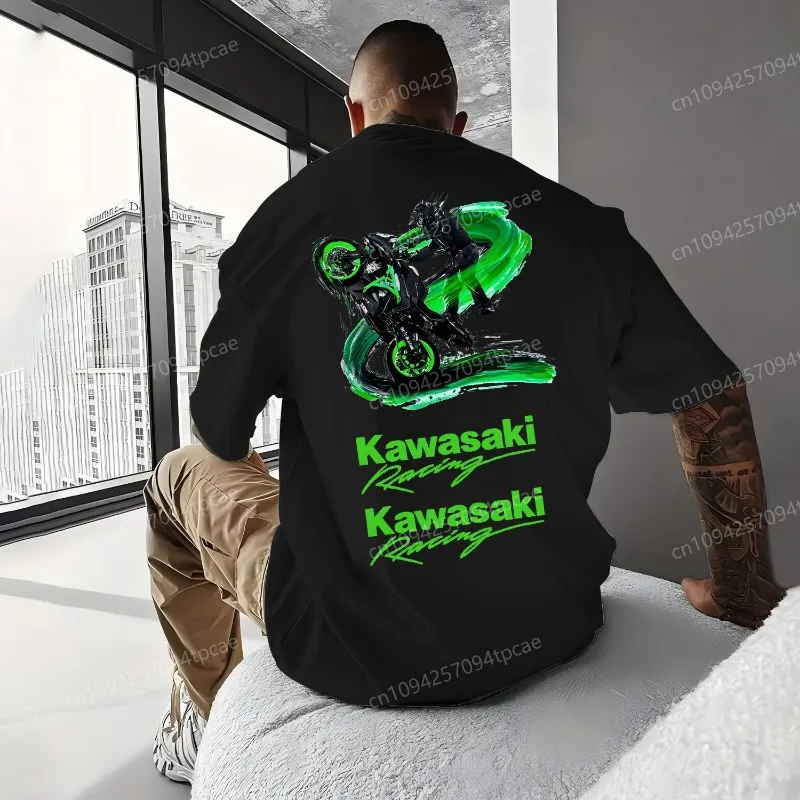 Новая футболка большого размера kawasaki - Фотография_3