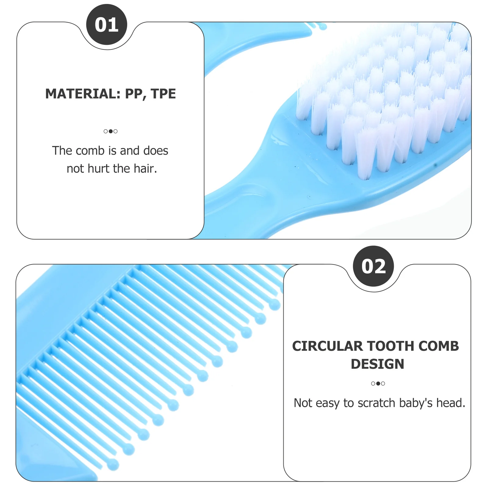 1 комплект, набор детских массажных расчесок - Фотография_6