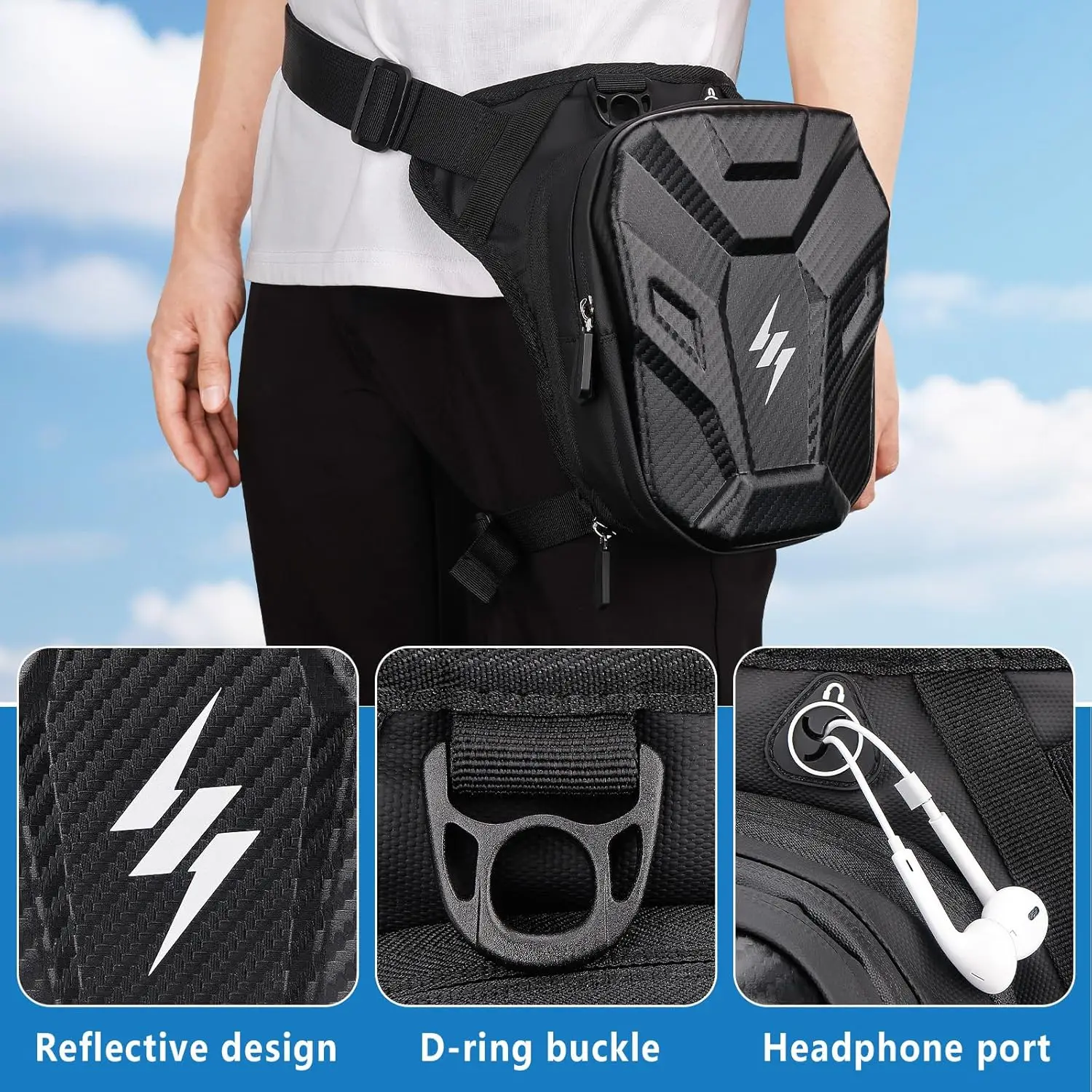 Gxcror мотоциклетная сумка для ног - Фотография_4