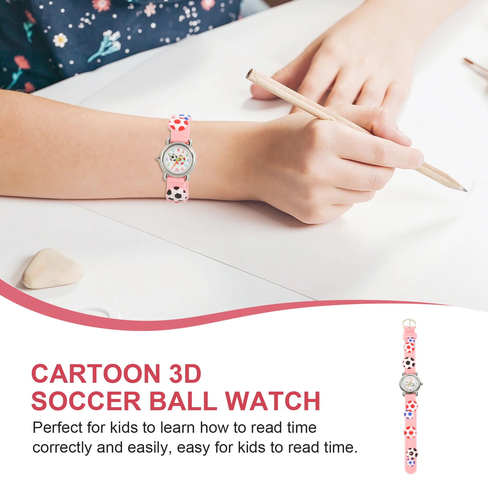 Спортивные часы с футбольным узором