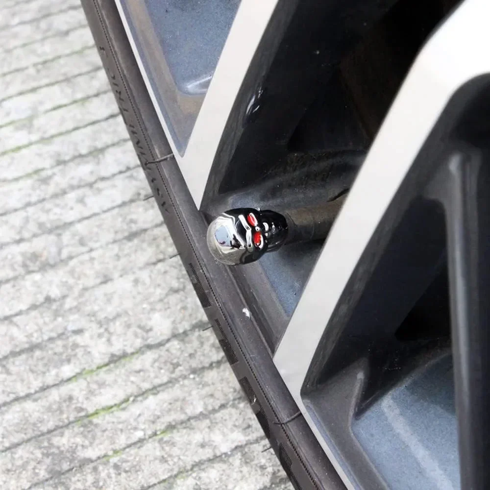 Колпачки для штока клапана с черепом - Фотография_5