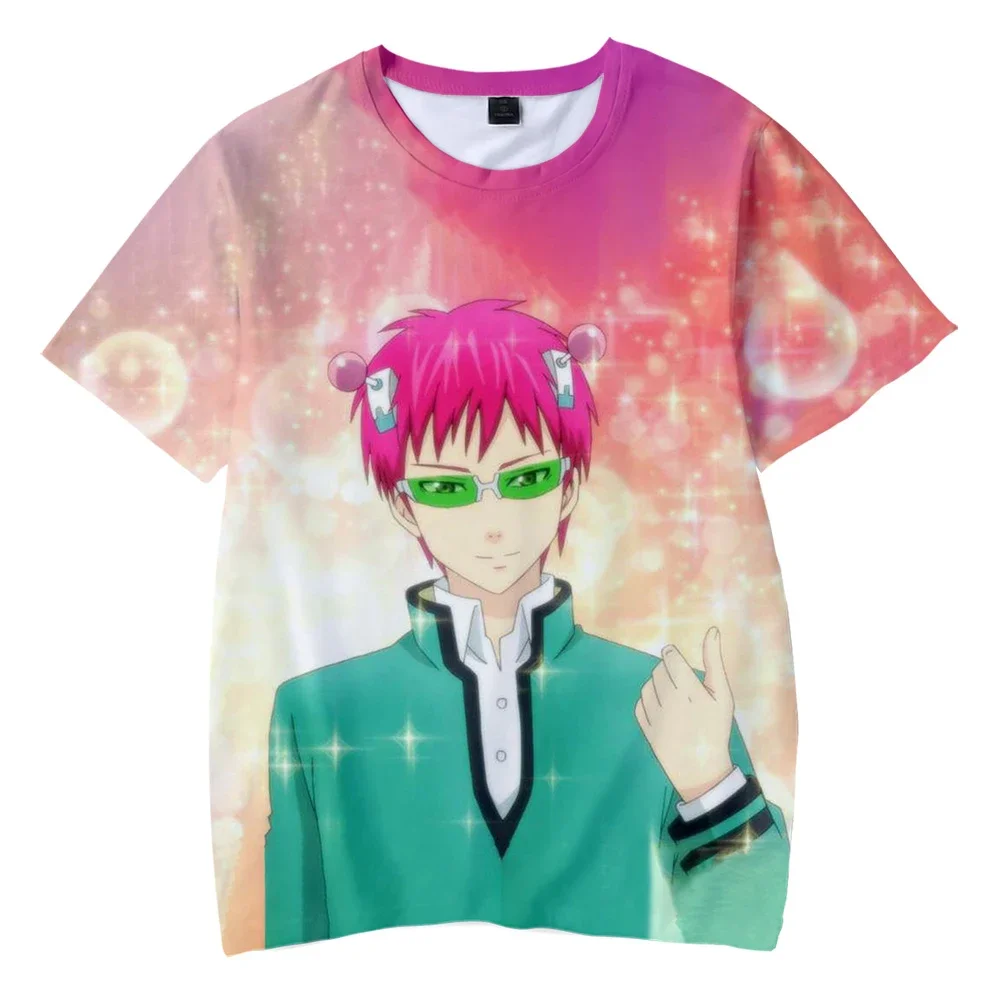 Футболка saiki kusuo no sai-nan с принтом для мужчин/женщин/детей harajuku - Фотография_5