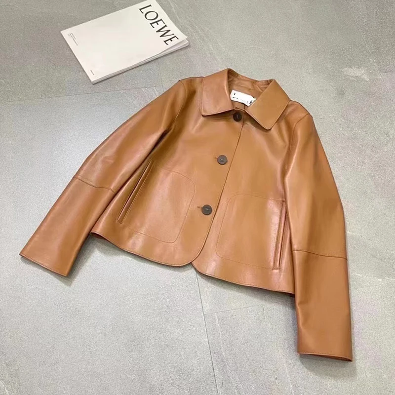 Женская короткая куртка из натуральной кожи - Фотография_4