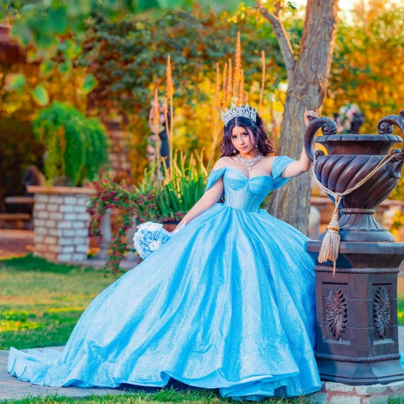 Блестящее персиково-розовое платье - Фотография_4