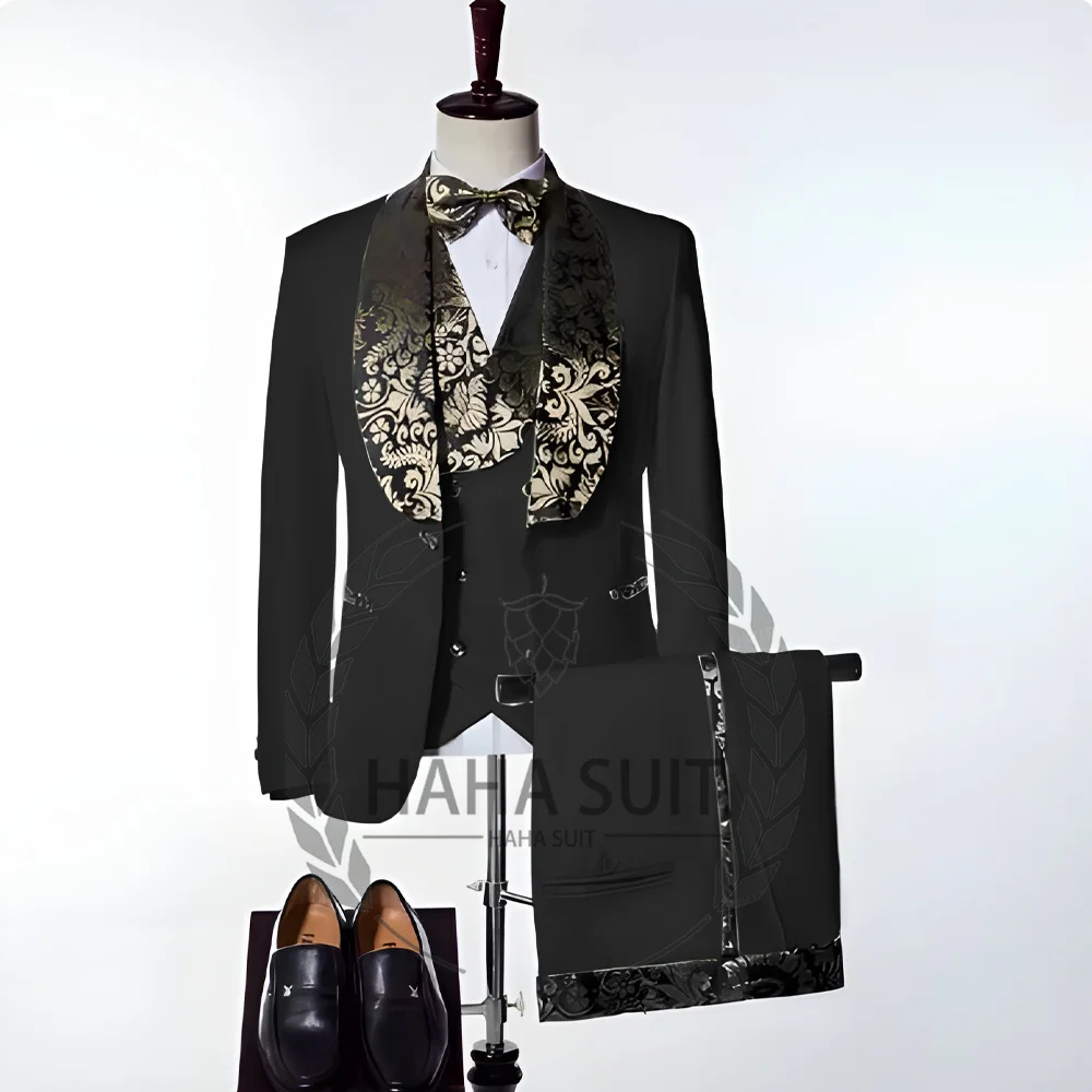 Свадебные костюмы для мужчин золотая - Фотография_4