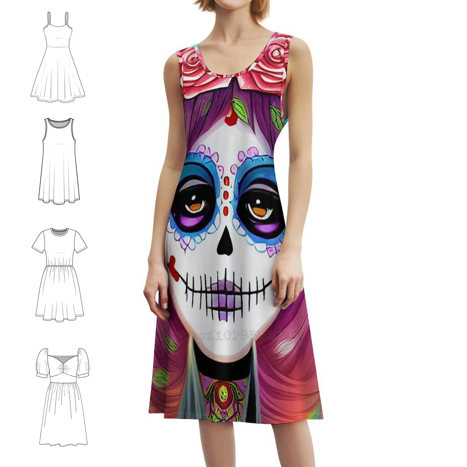 Богемное платье без рукавов day