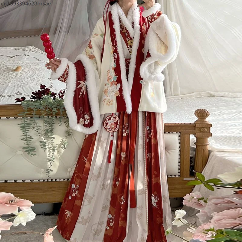 Hanfu женская зимняя новогодняя - Фотография_5