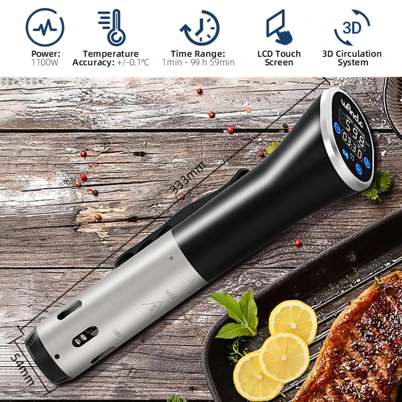 Wancle 1100w sous vide cooker lcd - Фотография_2