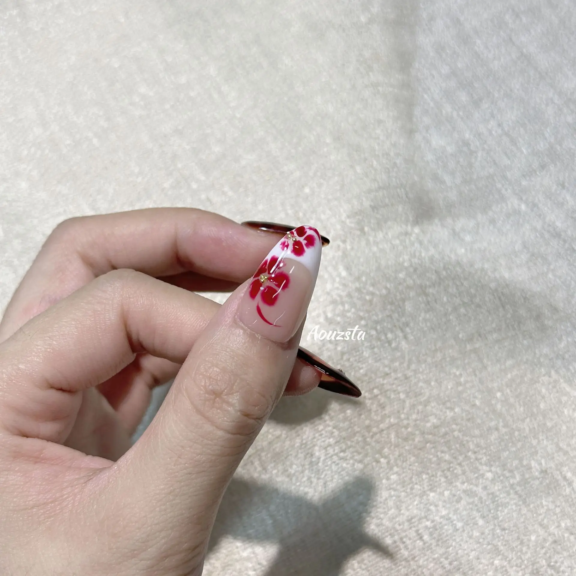 Французские накладные ногти ручной работы с принтом зебры - Фотография_4