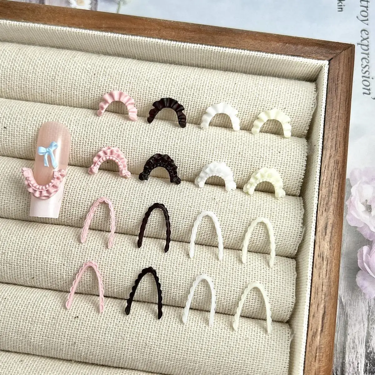 3d смолы, французский стиль ногтей - Фотография_6