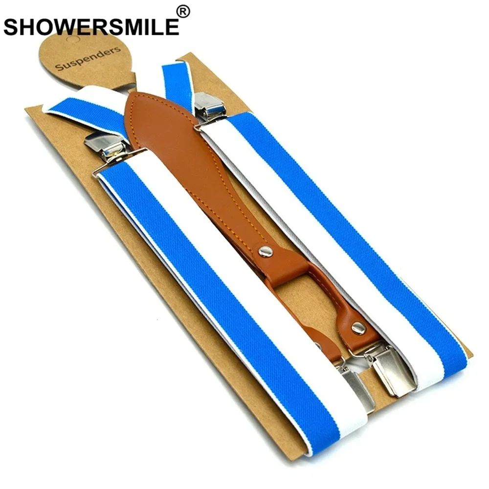 Showersmile, подтяжки в красно-белую полоску - Фотография_2