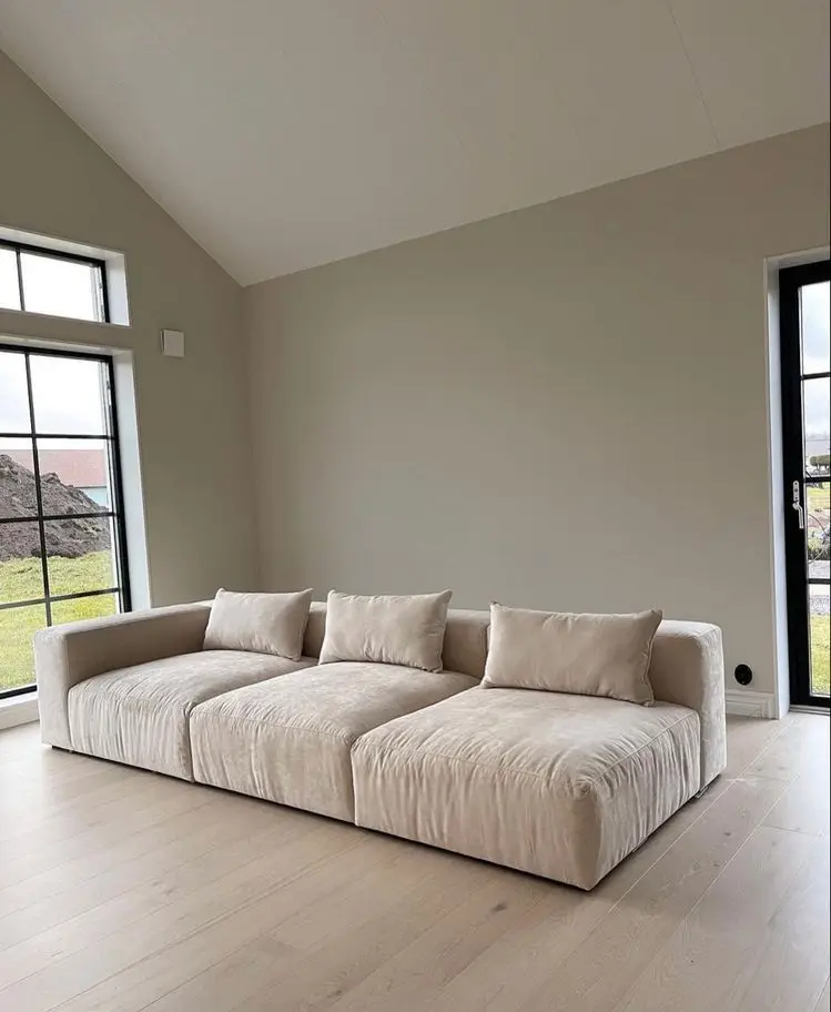 Современный серый итальянский скандинавский бархатный дизайн