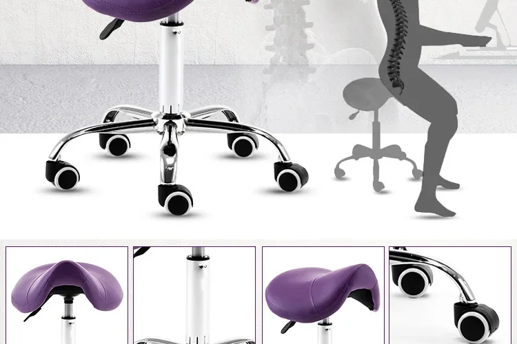 Эргономичный металлический стул-седло - Фотография_3