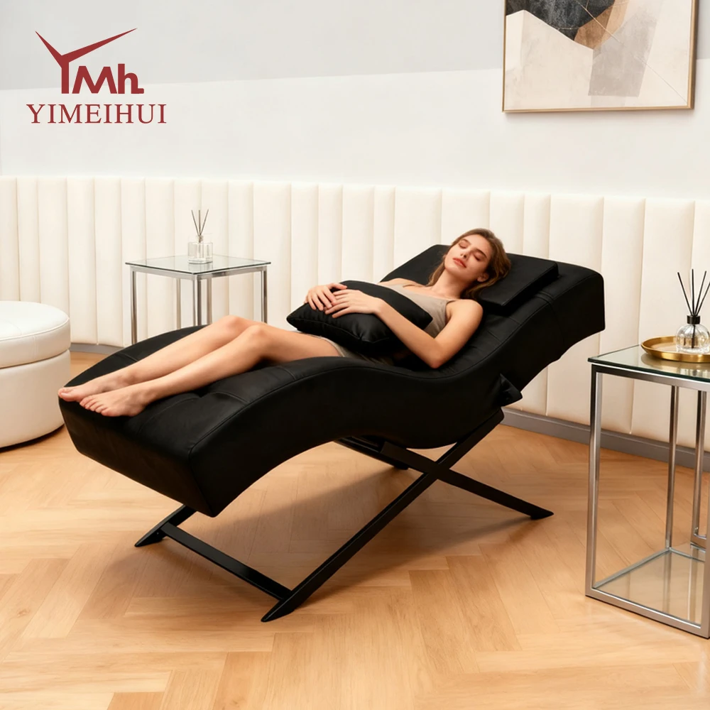 Металлическая массажная кровать с золотой основой - Фотография_5