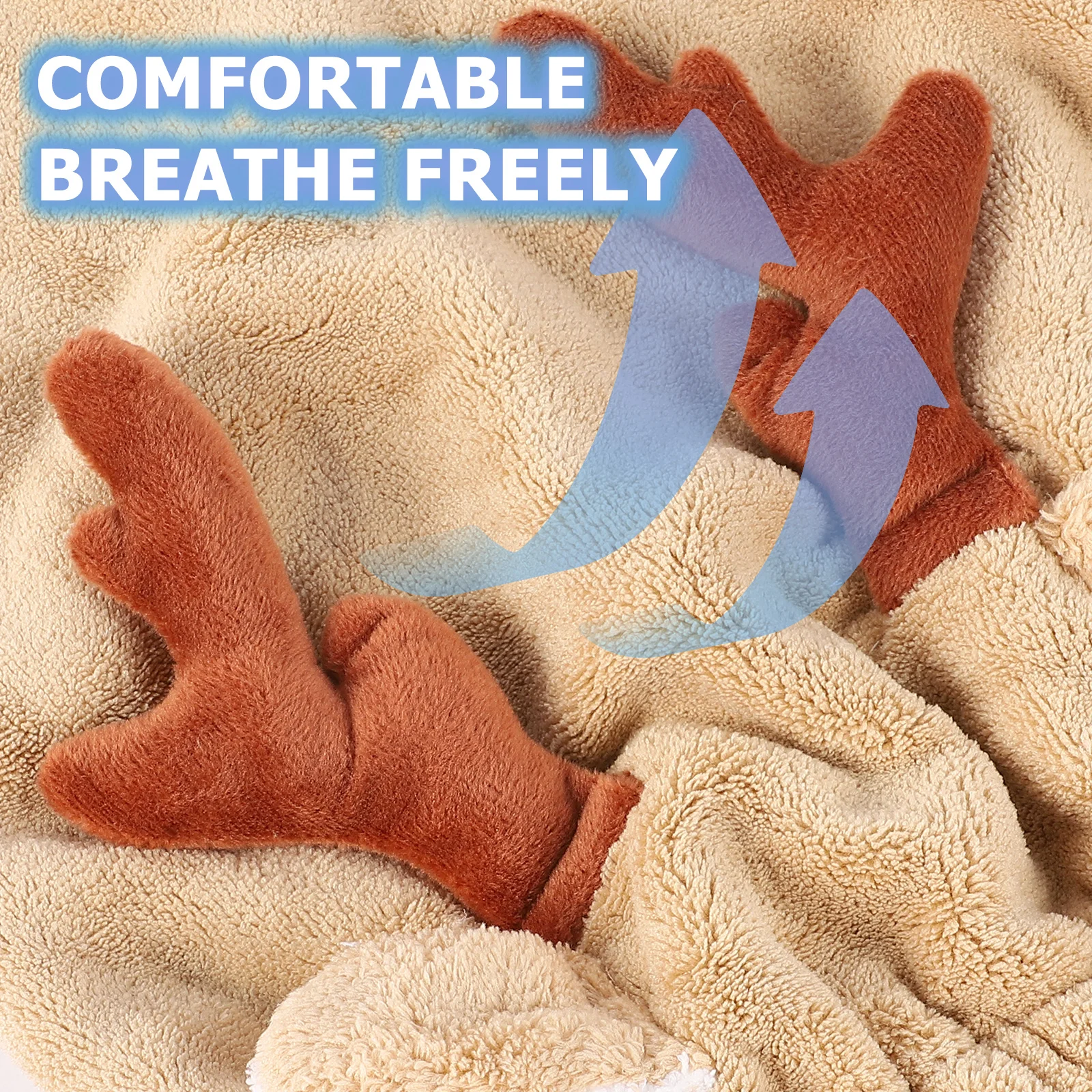 Оленячий рог, быстросохнущая утолщенная накидка из микрофибры - Фотография_2