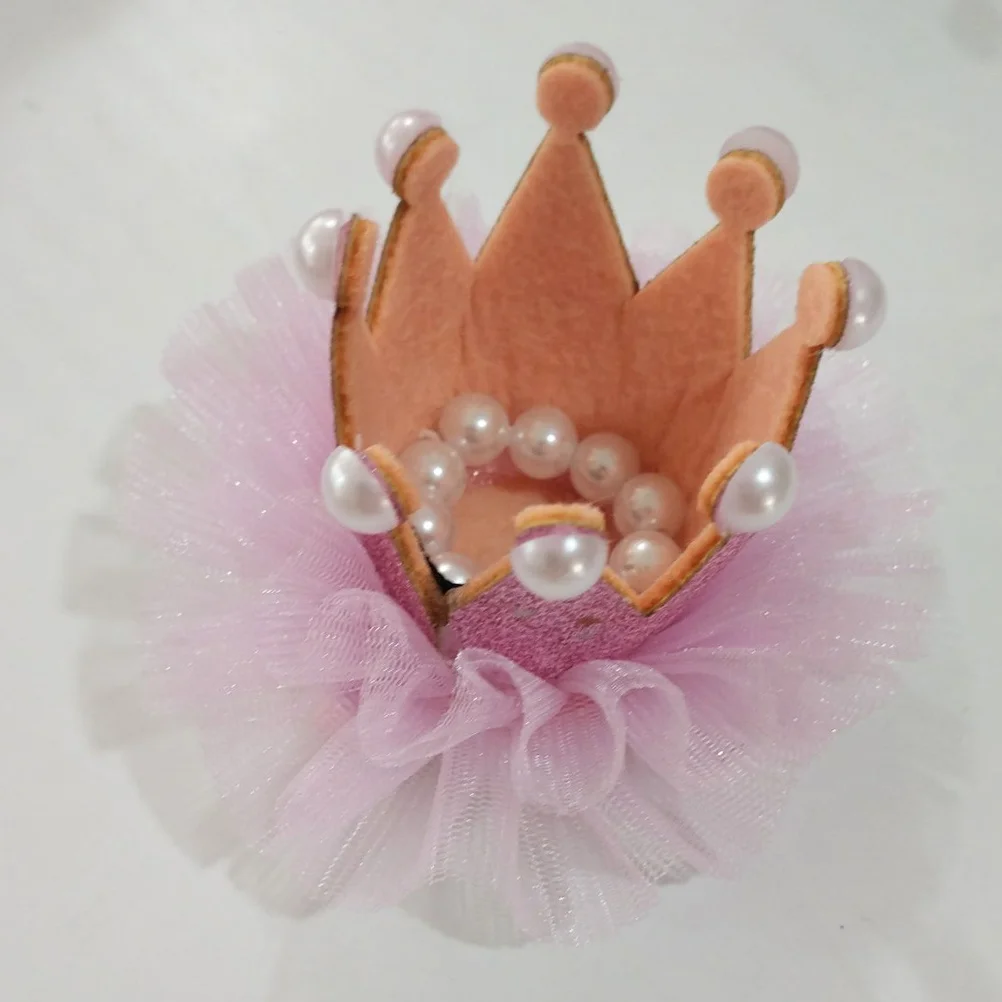 Простой дизайн, кружевная трехмерная заколка с короной - Фотография_2