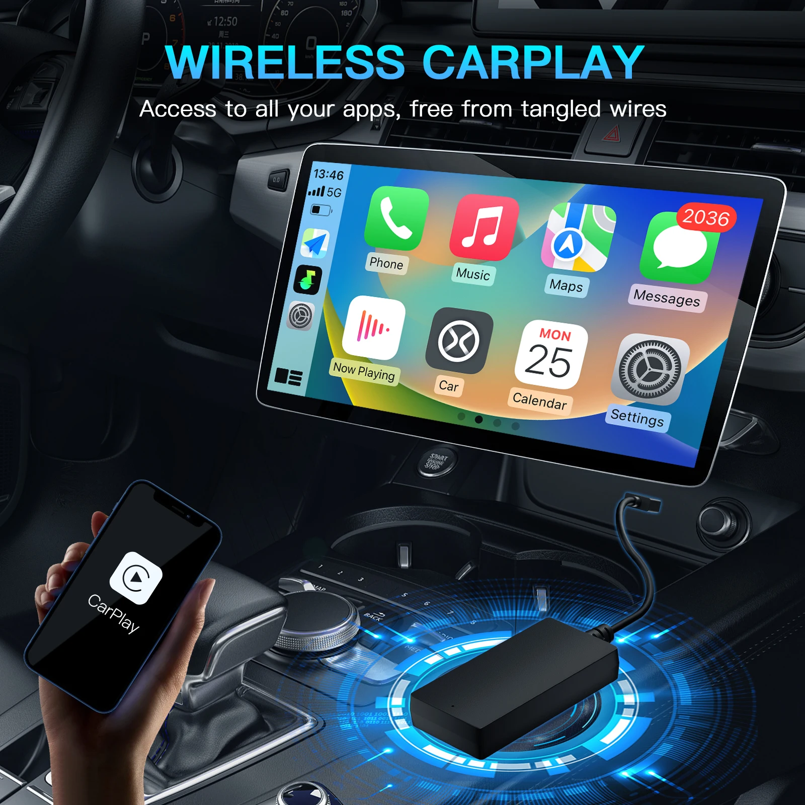 Carbitlink к беспроводному адаптеру carplay android auto smart box - Фотография_5