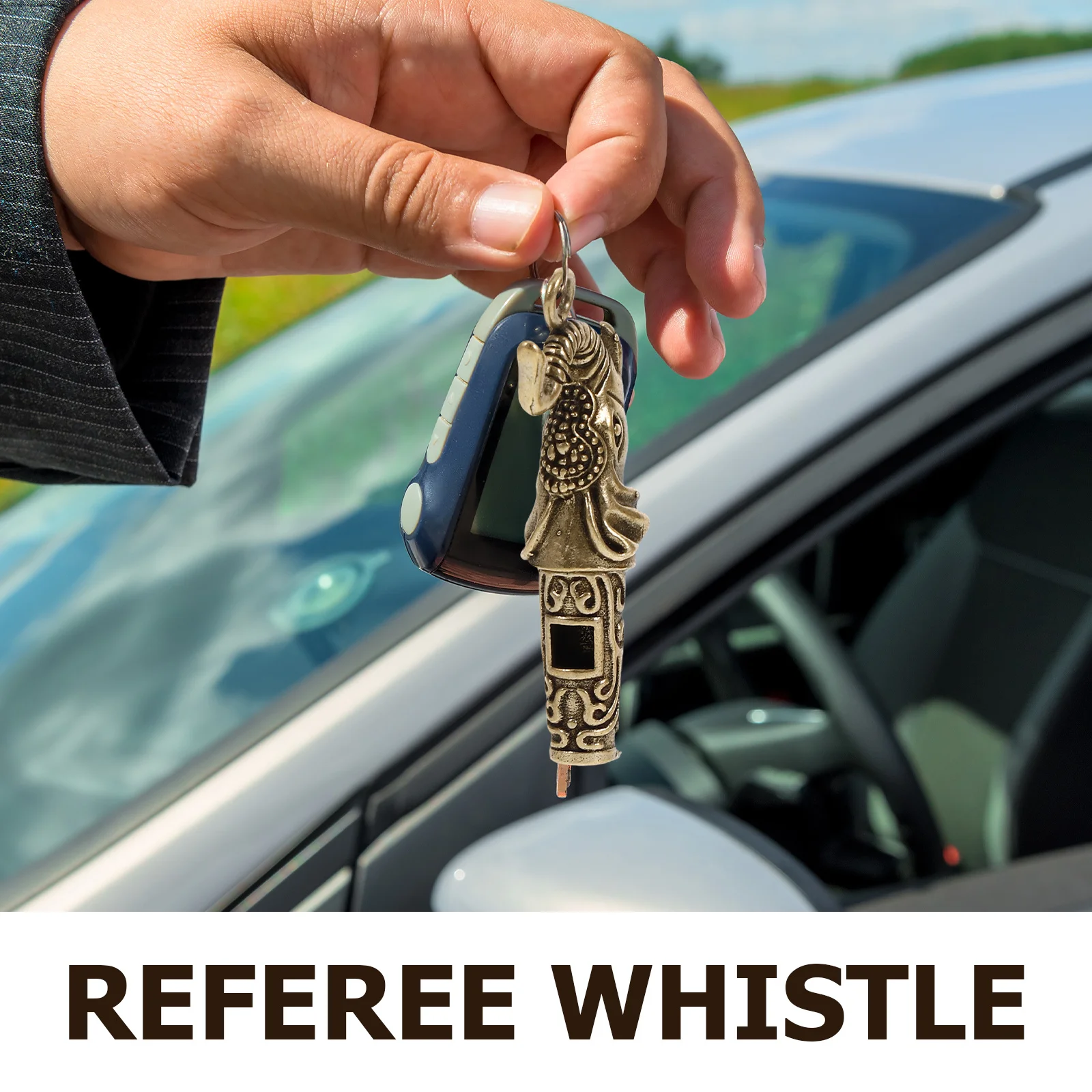 Медный брелок со свистком - Фотография_3