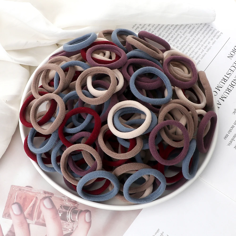 Резинки для волос разных цветов для женщин и девочек - Фотография_2