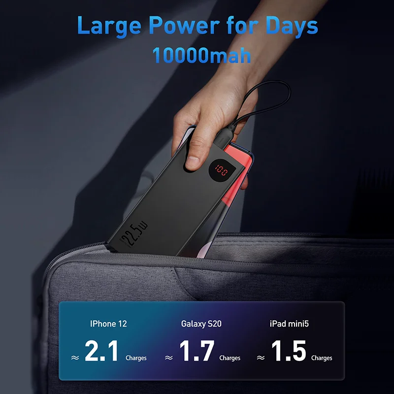Baseus power bank 10000 мач с 22 - Фотография_3