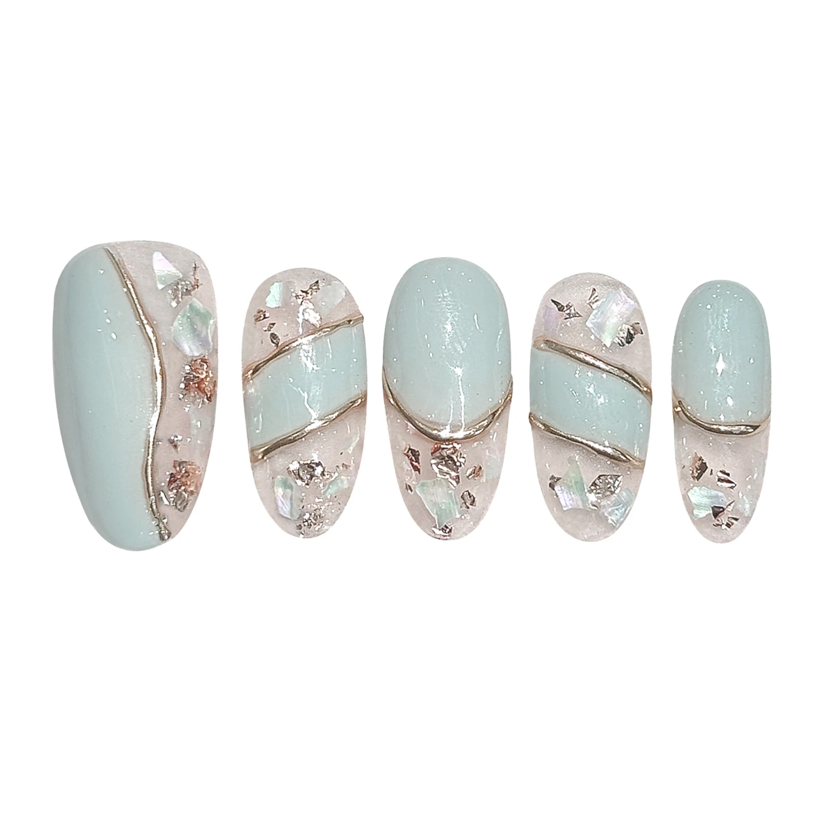 Винтажные накладные ногти ручной работы - Фотография_4