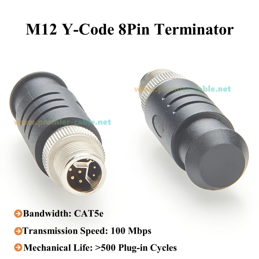 Ip67 m12 y-код, 8-контактный разъем-терминатор - Фотография_3