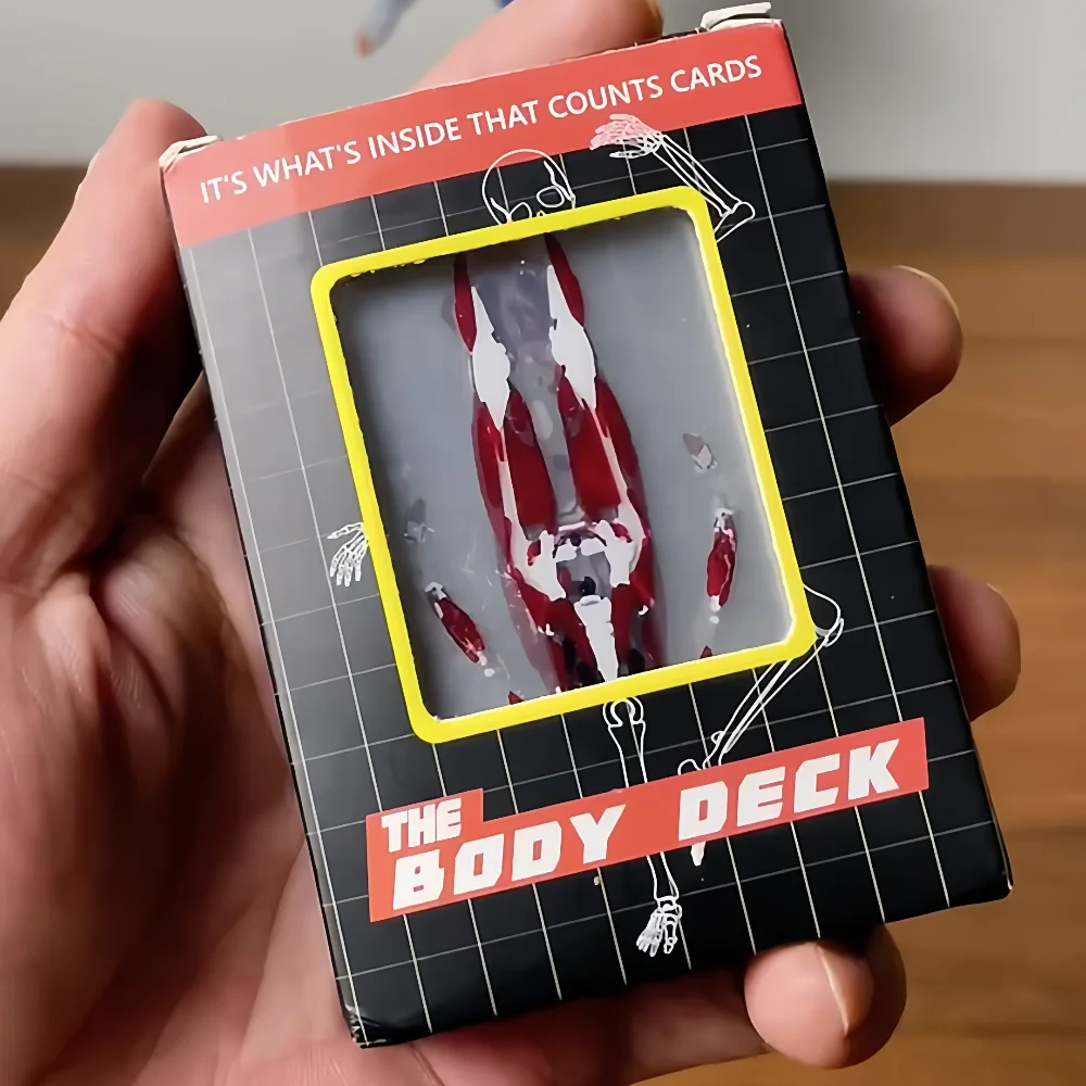 3d стереоскопические игральные карты с анатомией человека