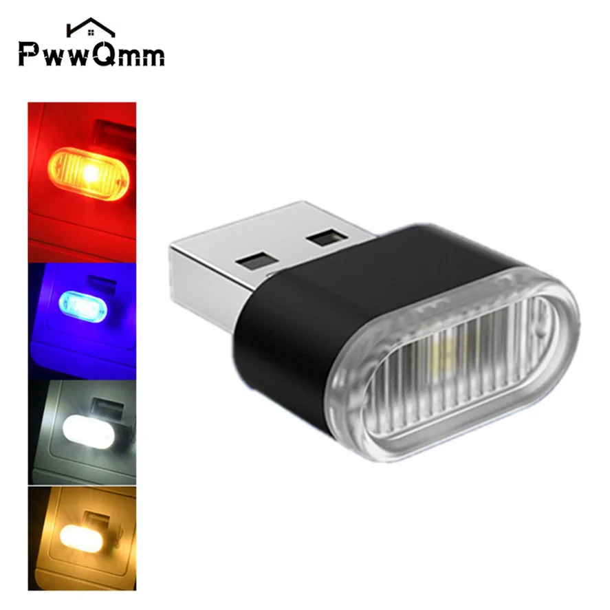 Pwwqmm usb светодиодный автомобильный светильник