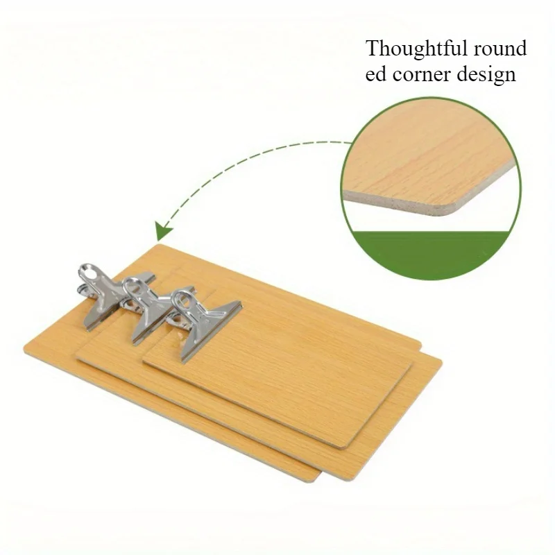 Доска-зажим а4, деревянный блокнот для письма - Фотография_5