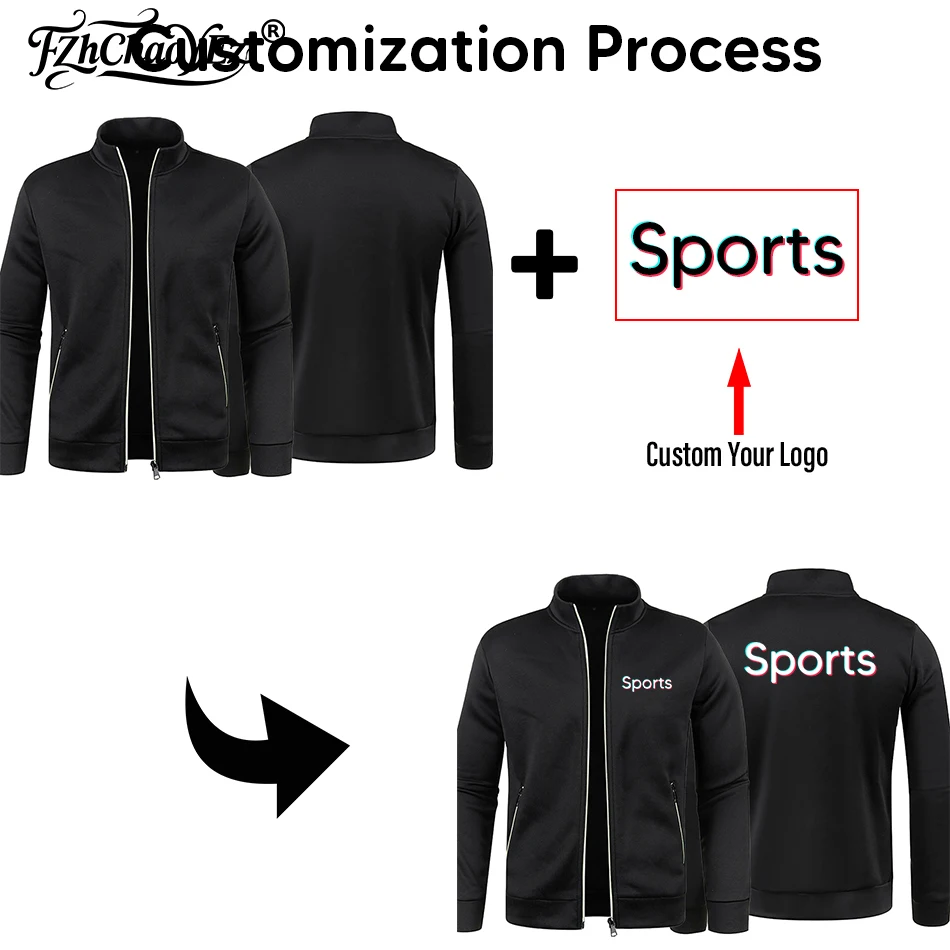 Мужские куртки на молнии с вашим логотипом - Фотография_2