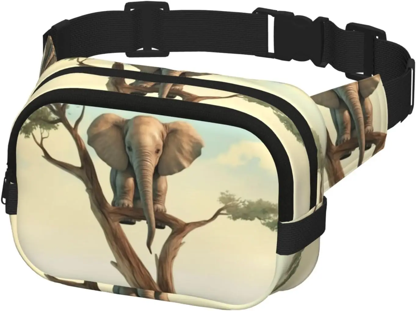 Поясные сумки «маленький слоненок на дереве» для мужчин и женщин - Фотография_2